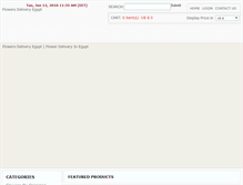 Tablet Screenshot of flowersdeliveryegypt.com